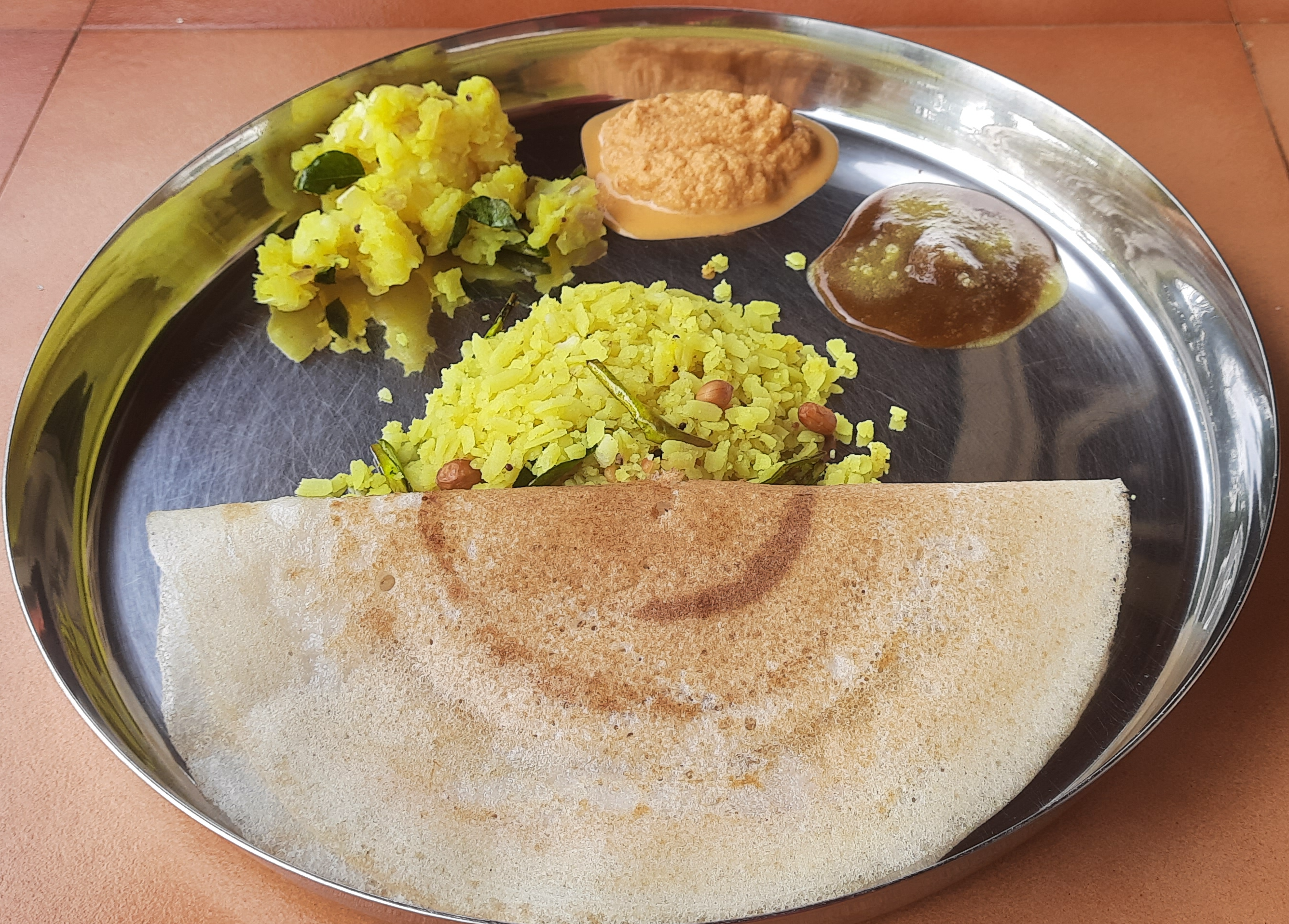 Fresh organic breakfast spread